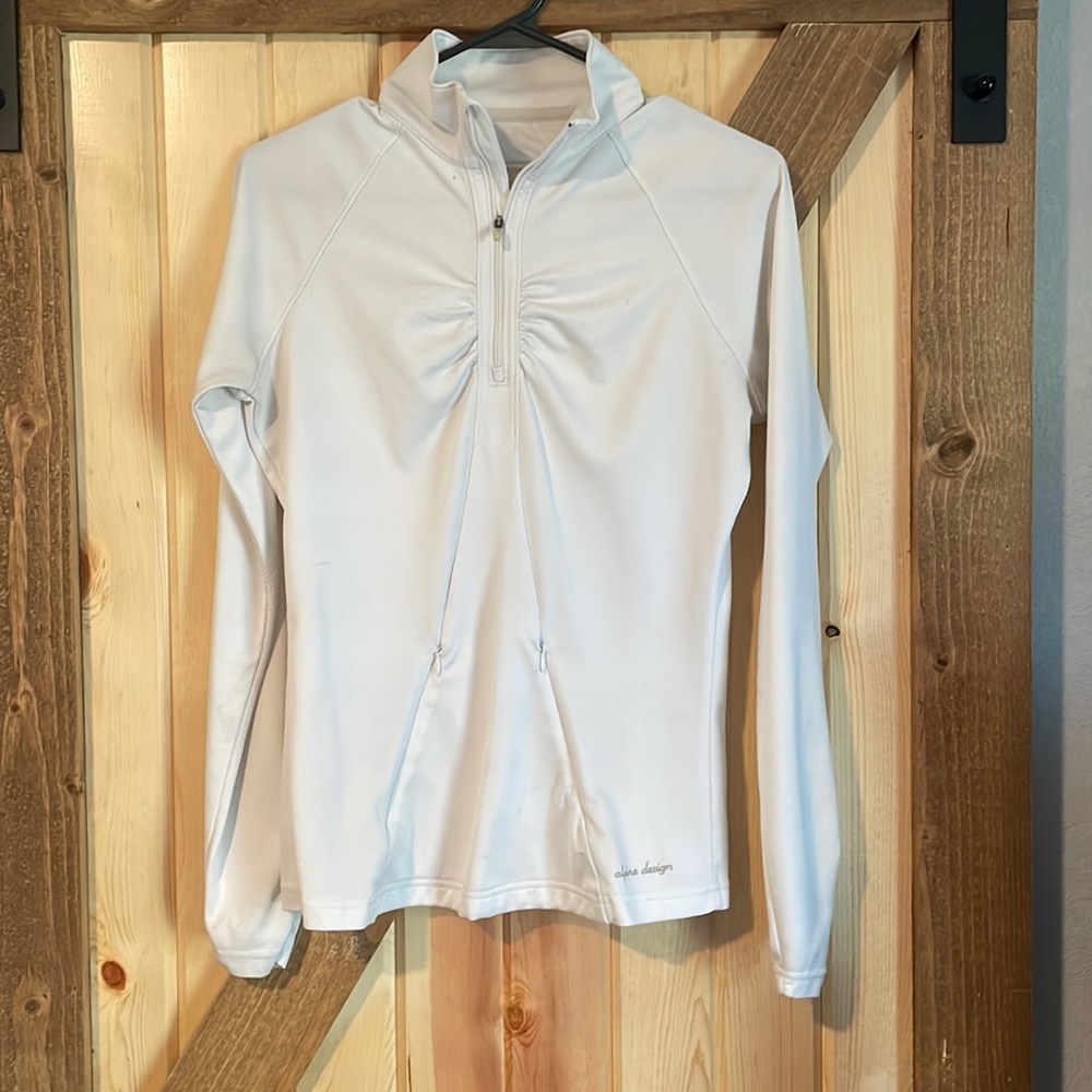 White Alpine Design Quarter Zip